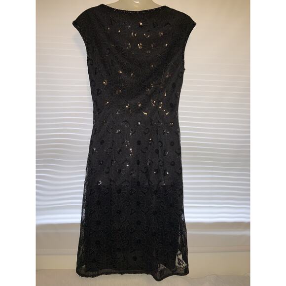 Sue Wong Size 6 Black Sequin Dress - Picture 2 of 8
